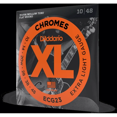 Струна для гітар Струни D'addario ECG23 XL Chromes Extra Light (10-48): Тип Комплект струн