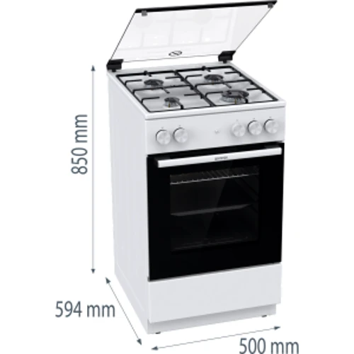 Газовая плита Gorenje GG5A13WJ: Тип устройства кухонная плита