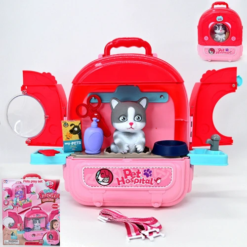 Рюкзак 3 в 1 Xiong Cheng Грумінг/ветеринарний салон з вихованцем (котик) (008-997-2)