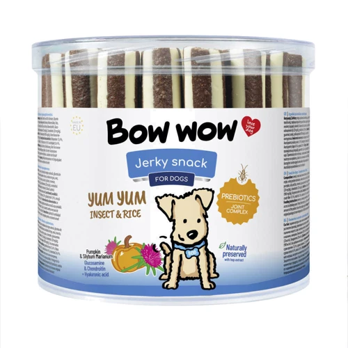 Ласощі для собак Bow wow палички з рисом та білком комах 35 шт. (BW161)
