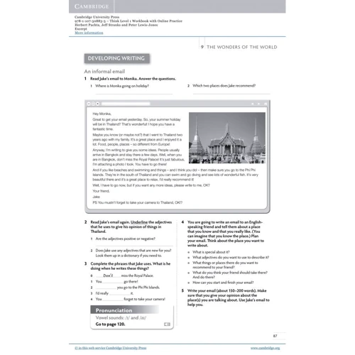 Think 1: Workbook with Online Practice: Количество страниц 128