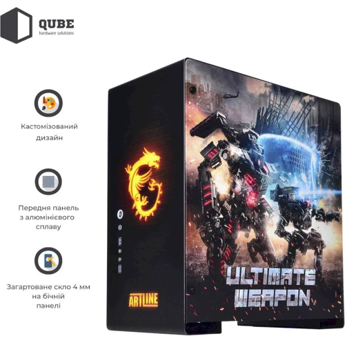 Корпус QUBE GRIFFIN Printed MSI UltimateWeapon (QBU5A_WPNU3PMUW)