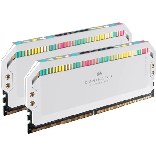 Corsair 32 GB (2x16GB) DDR5 5200 MHz DOMINATOR PLATINUM RGB White (CMT32GX5M2B5200C38W)