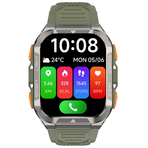 Смарт-часы Blackview W80 Pro Green: Дисплей 1.91" TFT (280x320)