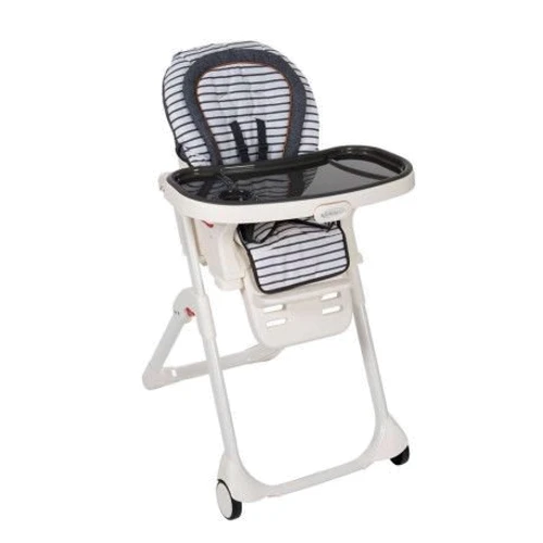 Стульчик для кормления 3в1 Graco Table2Boost, Brettons Stripes, цвет синий в полоску