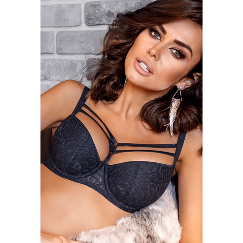 Бюстгальтер балконет Ewa Bien Rania B231, графит 80C