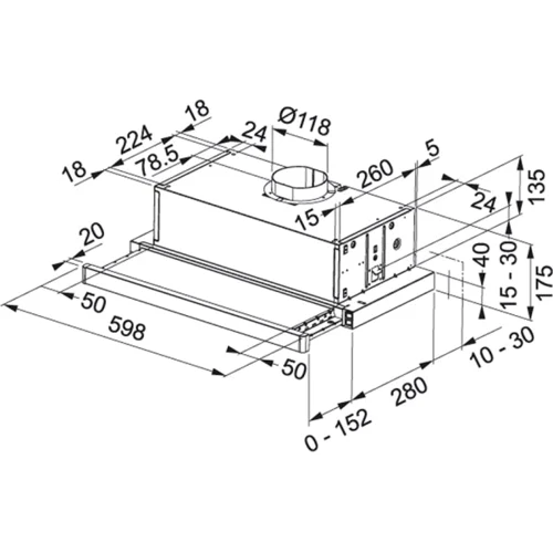 Вытяжка Franke Flexa FTC 532L GR/XS (315.0547.794): Тип монтажа Встраиваемый