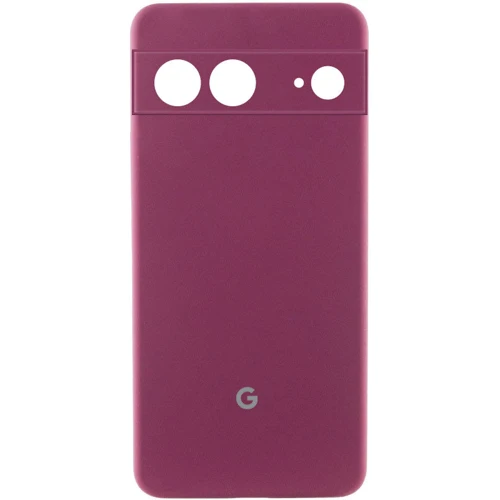 Чохол для телефона Lakshmi Premium Silicone Case з Logo Full Camera Plum for Google Pixel 7a