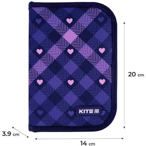 Набір Kite 555S Check and Hearts рюкзак + пенал + сумка для взуття (SET_K24-555S-1) фото 20