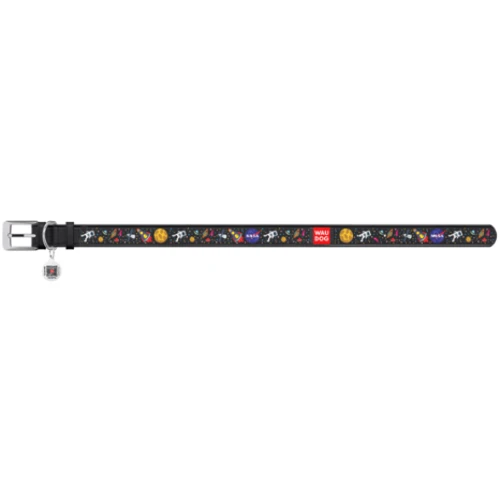 Нашийник WAUDOG Design з малюнком "NASA" 35 мм 46-59 см з QR паспортом чорний (0035-0047-01): Виробник WAUDOG