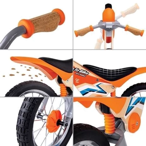 Беговел Hape двоколісний помаранчевий (E1092) фото 5