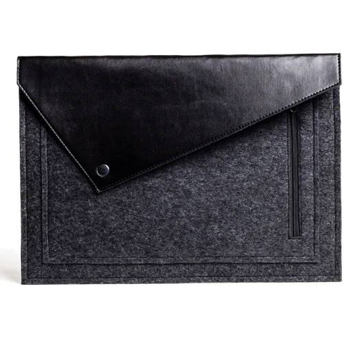Gmakin Cover Envelope Triangular Roof Black/Dark Grey (GM57-15) for MacBook Pro 15/Pro 16: Цвет черный (Black)