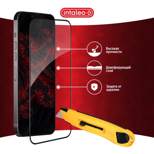 Захисне скло для iPhone Intaleo Tempered Glass Full Glue Black for iPhone 14 Plus | 13 Pro Max: Матеріали Скло