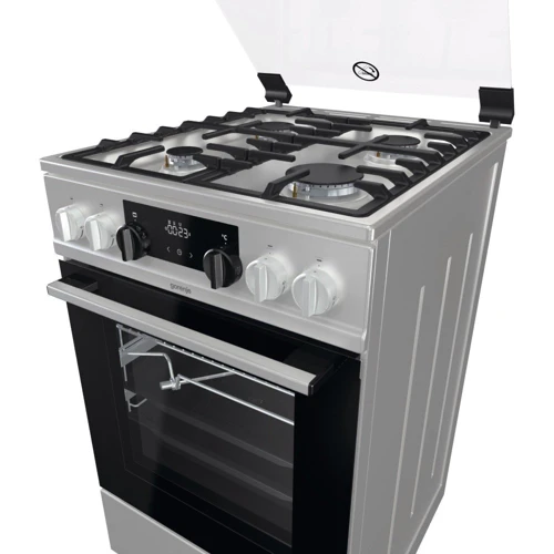 Плита комбинированная Gorenje KS5350XF: Количество электрических конфорок нет