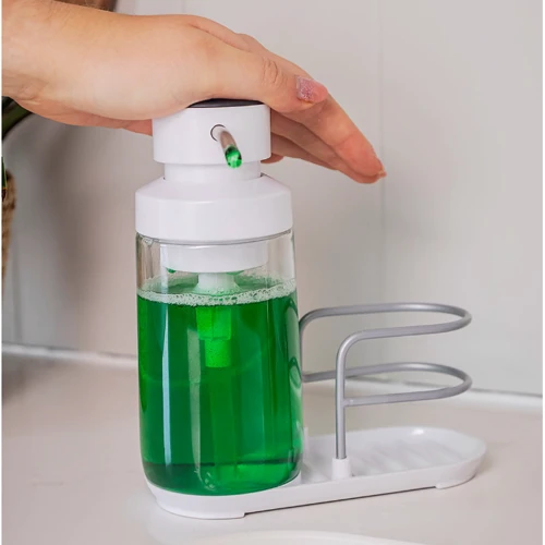 Диспенсер для миючих рідин з підставкою для губки KitchenAid Sinkware 350 мл білий (KEG887OSWH)