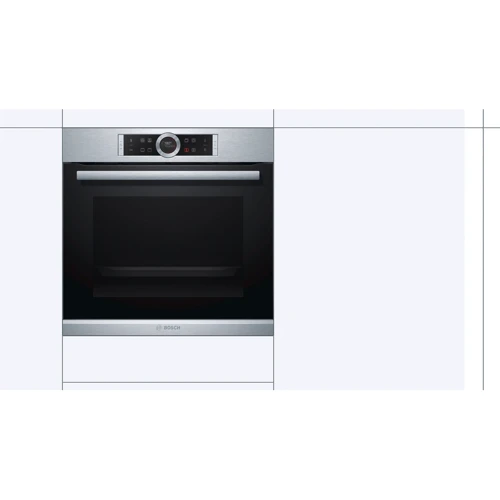 Духовой шкаф электрический Bosch HBG634BS1: Гриль есть
