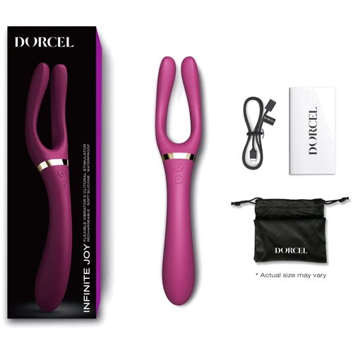 Вибратор-стимулятор Dorcel Infinite Joy Plum (многофункциональный)