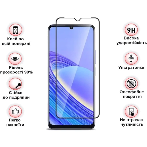 Аксессуар для смартфона BeCover Tempered Glass Black for TCL 40 SE (T610K2) (711380)