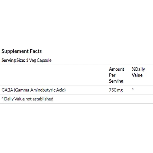Now Foods GABA Гамма-Аминомасляная Кислота, 750 mg, 200 Veg Capsules (NOW-00129): Страна производитель США