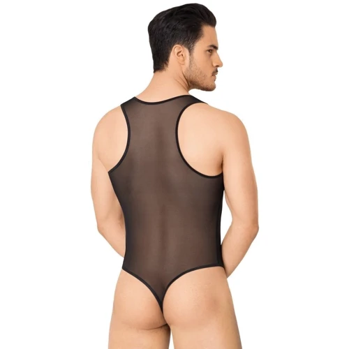 Мужское боди SoftLine - Body 4609, XL (black)