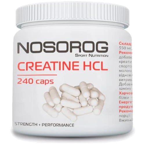 Креатин Nosorog Nutrition Creatine HCL 240 capsules