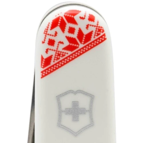 Мультитул Victorinox Huntsman Ukraine 91мм/15 функций/бело-красный/Вышиванка (1.3713.7_T0051r): Количество инструментов 15
