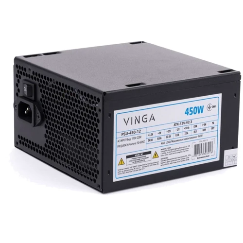 Блок живлення Vinga 450W (PSU-450-12)