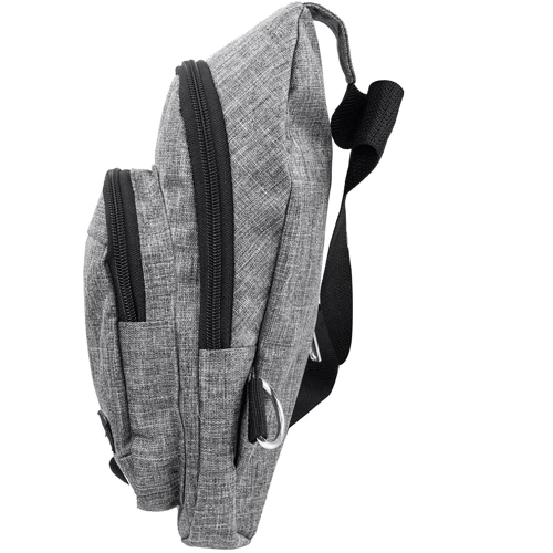 Мужская сумка-слинг DNK Leather серая (DNK-JOKER-4-BAG-7) фото 10