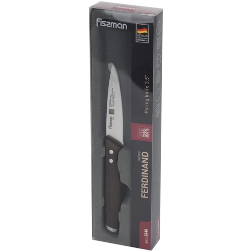Овощной нож Fissman Ferdinand 9 см (2840): Особенности Эргономичность, Нескользящее покрытие рукоятки