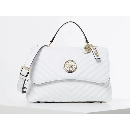 Жіноча сумка-сетчел Guess Blakely Top Handle Flap біла (HWVG7663180-WHI)