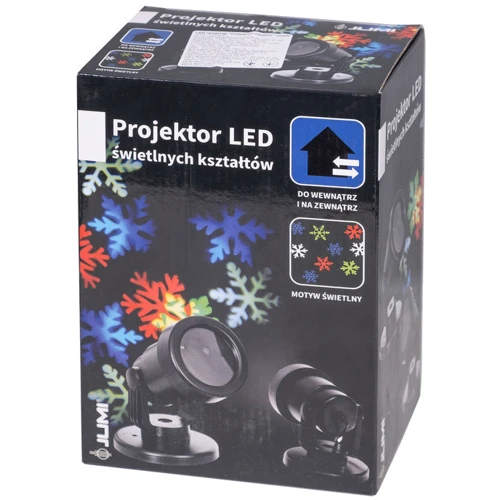 LED проектор Jumi Новогодние декорации проекция Снежинки 8110 (5900410348110_2) фото 4