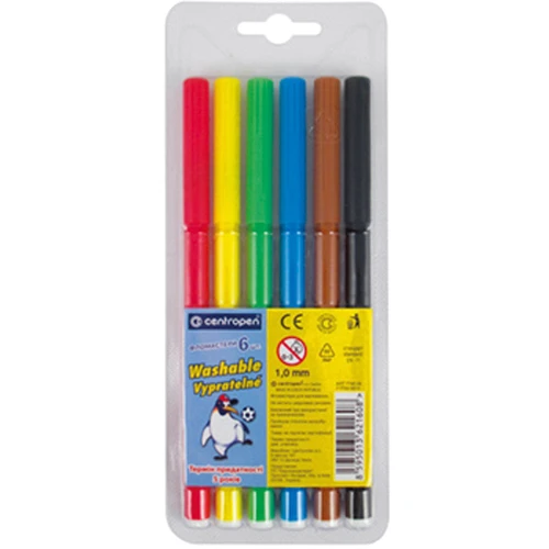 Фломастери CENTROPEN 7790/06 ТП, набір 06 шт. (7790/06 ТП)