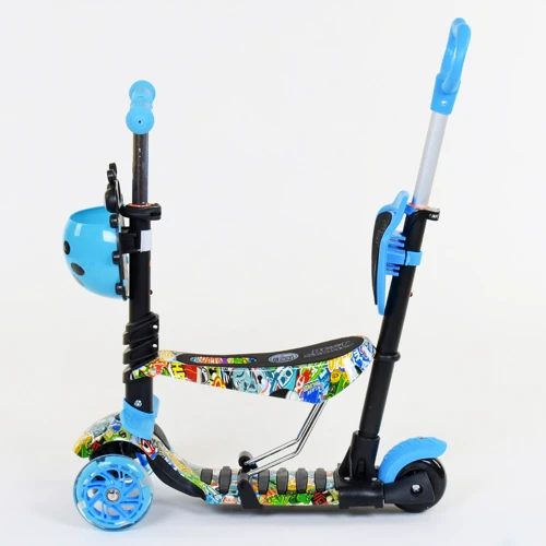 Самокат 5в1 Best Scooter (PU колеса с подсветкой) Абстракция Multicolor (74068): Тип колес литые