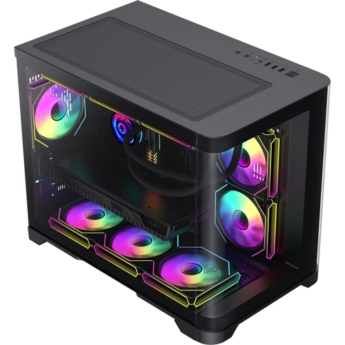 Корпус Gamemax HYPE-M Black: Форм-фактор материнской платы micro-ATX