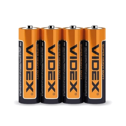 VIDEX AAA bat Carbon-Zinc 4шт Super Heavy Duty (21159)