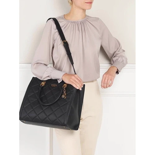 Сумка жіноча GUESS ABEY ELITE TOTE чорна (HWQB8558230-BLA): Стиль Повседневный (Casual)