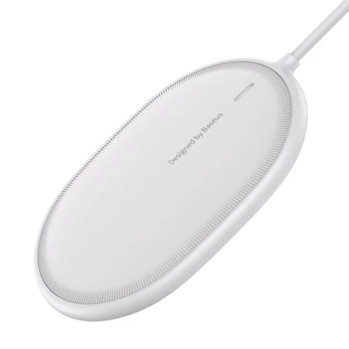 Зарядное устройство Baseus Wireless Charger MagSafe Light Magnetic 15W White (WXQJ-02) for iPhone 16 I 15 I 14 I 13 I 12 series: Кабель в комплекте встроенный