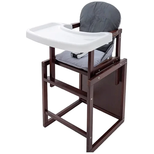 Стульчик-трансформер Babyroom Винни-220 тонированный пластиковая столешница графит-серый (мишка с будильником) (680565): Тип трансформер