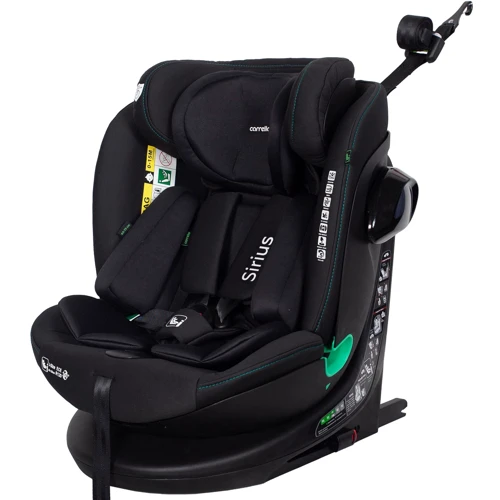 Автокресло Carrello Sirius CRL-8808 Absolute Black i-Size 40-150 см ISOFIX с поворотом