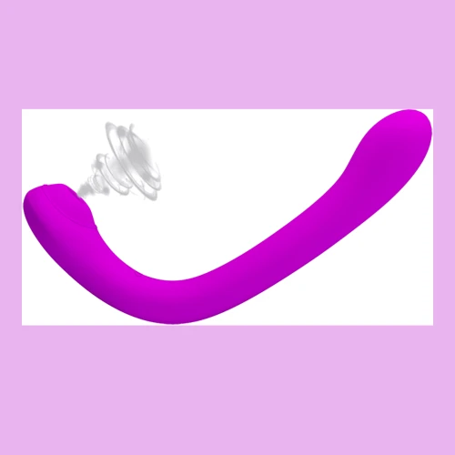 Вибратор с вакуумным стимулятором Pretty Love Alex Purple