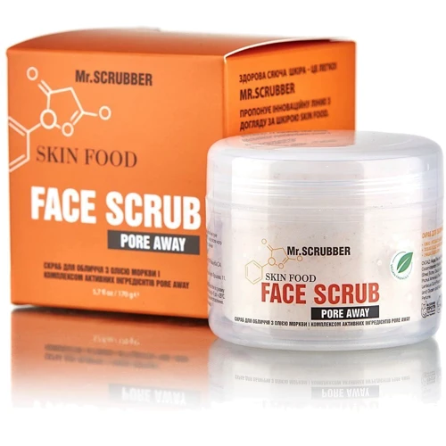 Mr.SCRUBBER Скраб для лица Skin Food Pore Away с маслом моркови 170 ml
