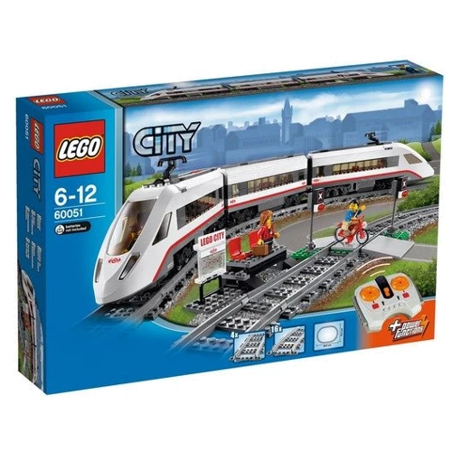 Конструктор LEGO City Залізниця Швидкісний пасажирський поїзд (60051): Серія Lego City
