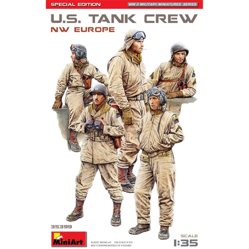 Набор фигурок MINIART Танковый экипаж США (Северо-Западная Европа). Специальное издание (MA35399)