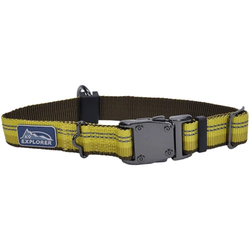 Ошейник Coastal K9 Explorer для собак нейлон желтый 2.5x30-45 см