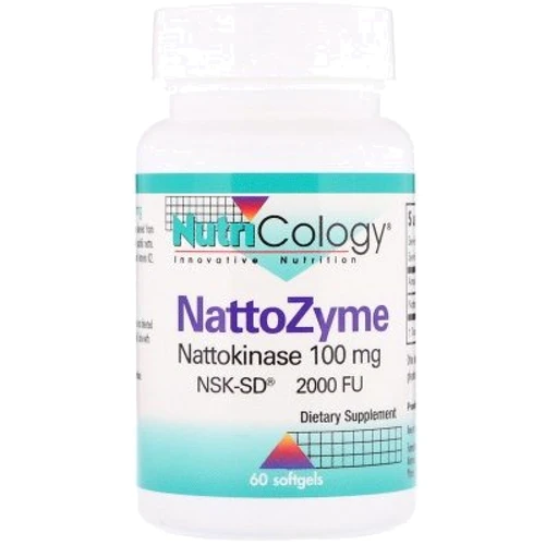 

Nutricology NattoZyme Nattokinase 100 mg 60 Softgels Наттокиназа