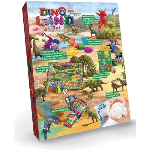 Креативное творчество Dino Land 7в1 укр