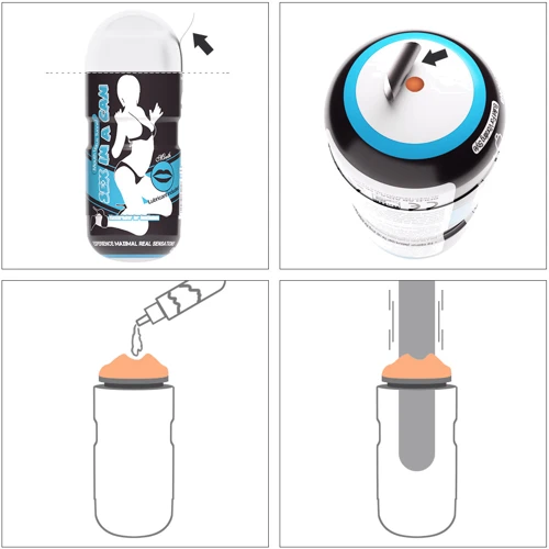 Мастурбатор LoveToy Sex In A Can Mouth Stamina Tunnel Vibrating