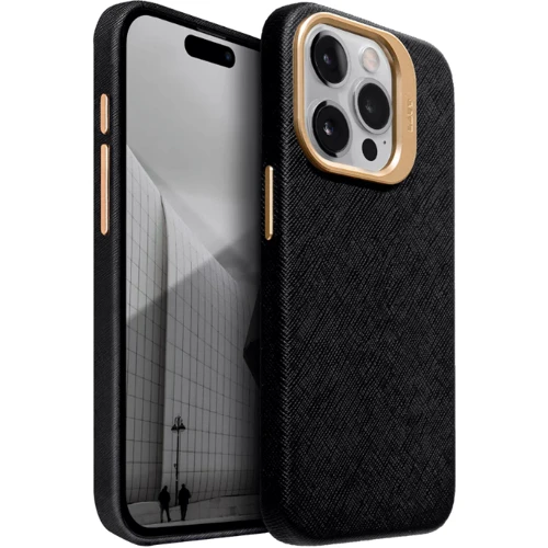 Чехол для iPhone LAUT PRESTIGE MagSafe Black (L_IP23D_PR_BK) for iPhone 15 Pro Max