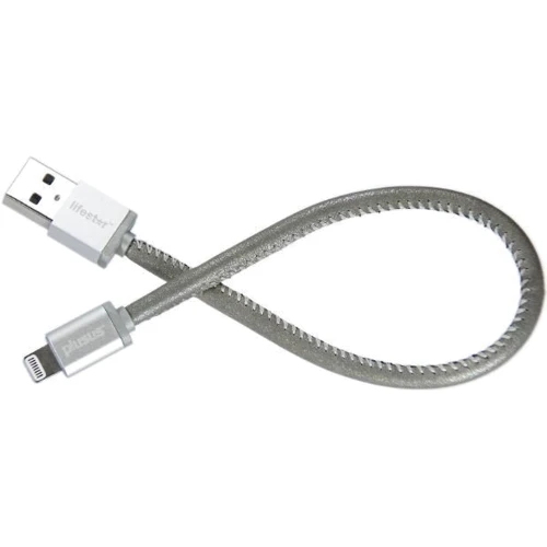 Кабель PlusUs USB Cable to Lightning LifeStar 25cm Moonlight Silver (LST2006025) фото 6
