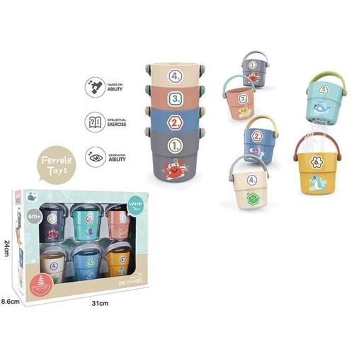 Іра для ванної Відерка 6 шт. (666-02)